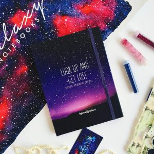 ⁦GALAXY NOTEBOOKS PURPLE - SMALL SIZE⁩ - الصورة ⁦2⁩