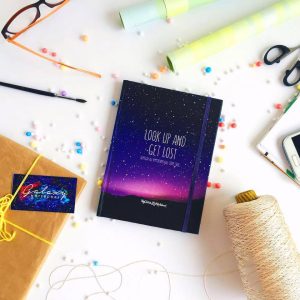 ⁦GALAXY NOTEBOOKS PURPLE - SMALL SIZE⁩ - الصورة ⁦1⁩