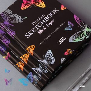 ⁦BLACK SKETCHBOOK PAPER - SILVER EDITION⁩ - الصورة ⁦3⁩
