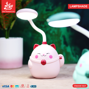 ⁦LampShade - Pink Cat⁩ - الصورة ⁦1⁩