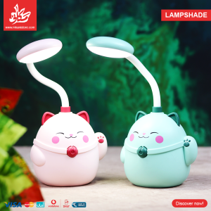 ⁦LampShade - Mint Green Cat⁩ - الصورة ⁦4⁩
