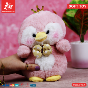 ⁦Soft Toy – Cute Chicken – Pink⁩ - الصورة ⁦1⁩