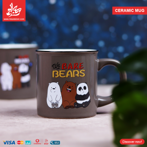 Mug 3 Bears Smile – Gray
