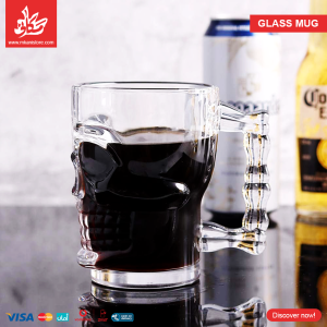 ⁦3D Glass Mug Skull⁩ - الصورة ⁦5⁩