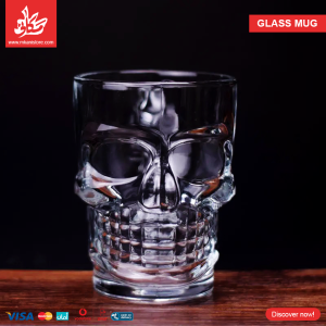⁦3D Glass Mug Skull⁩ - الصورة ⁦6⁩