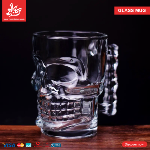 ⁦3D Glass Mug Skull⁩ - الصورة ⁦7⁩
