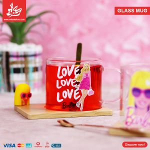 Set Of 3 Pyrex Mug Barbie Love