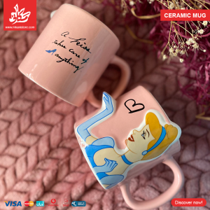 ⁦Set Of Couple Pair Mug 3D - Cinderella⁩ - الصورة ⁦4⁩
