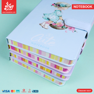 ⁦NoteBook Cute Girl - Light Blue⁩ - الصورة ⁦4⁩