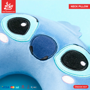 ⁦Neck Pillow & Eye Mask - Stitch Face⁩ - الصورة ⁦3⁩