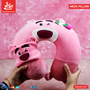 ⁦Neck Pillow & Eye Mask - Lotso - Pink⁩ - الصورة ⁦1⁩