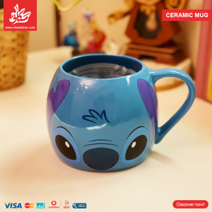 ⁦Ceramic Mug - Stitch Face⁩ - الصورة ⁦3⁩