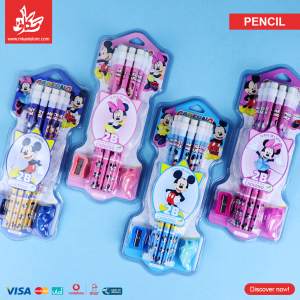 ⁦Set of 12 Pcs Astronaut Eraser Pencil - 1Pc Random Mickey & Minnie⁩ - الصورة ⁦1⁩