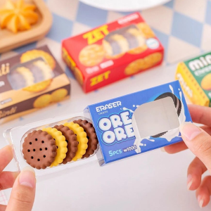 ⁦1Pack Of 3D Random Eraser Biscuit⁩ - الصورة ⁦2⁩