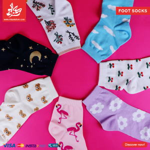 ⁦Foot Socks – Flamingo⁩ - الصورة ⁦4⁩
