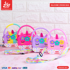 1Pc Random - Silicone Cross Bag – Unicorn