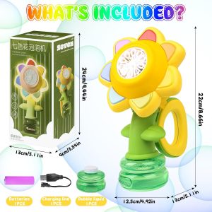 ⁦Swing Flower Bubbles Machine (USB)⁩ - الصورة ⁦16⁩