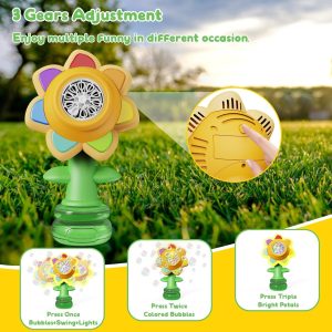 ⁦Swing Flower Bubbles Machine (USB)⁩ - الصورة ⁦6⁩