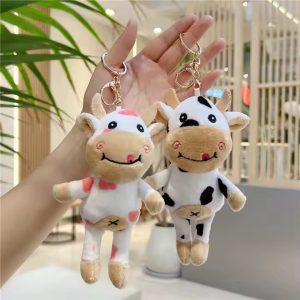 ⁦1Pc Random - Soft Keychain Cow⁩ - الصورة ⁦3⁩