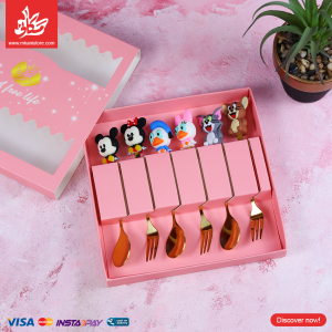 6pc Stainless Steel Characters Spoon