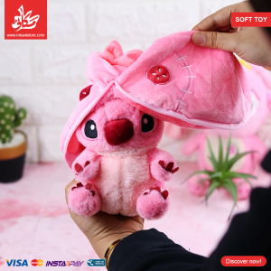 Reversible Soft Stuffed Stitch - Pink - Size 25 Cm