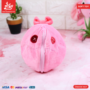 ⁦Reversible Soft Stuffed Stitch - Pink - Size 25 Cm⁩ - الصورة ⁦4⁩