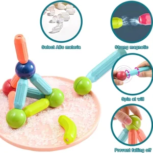 ⁦Magnetic Sticks - 42 Pcs⁩ - الصورة ⁦5⁩