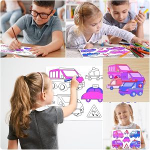 ⁦Coloring Roll - Transportation (3 Meter)⁩ - الصورة ⁦3⁩