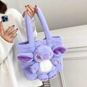 ⁦Tote Bag 3D – Stitch Purple⁩ - الصورة ⁦4⁩