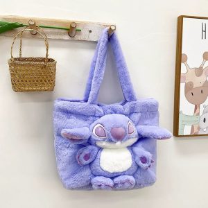 ⁦Tote Bag 3D – Stitch Purple⁩ - الصورة ⁦5⁩