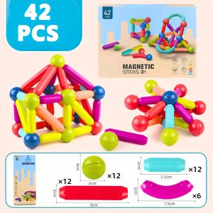 ⁦Magnetic Sticks - 42 Pcs⁩ - الصورة ⁦8⁩