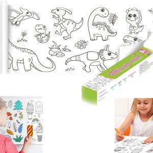 ⁦Coloring Roll - Dinosaur (3 Meter)⁩ - الصورة ⁦4⁩