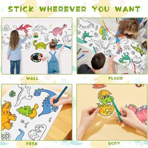 ⁦Coloring Roll - Dinosaur (3 Meter)⁩ - الصورة ⁦7⁩