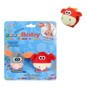 2Pcs Baby Bracelet - Cow&Zebra