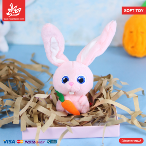 Soft Plush keychain Cute Rabbit – Pink
