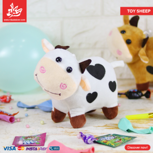 Toy Mini Cow - White