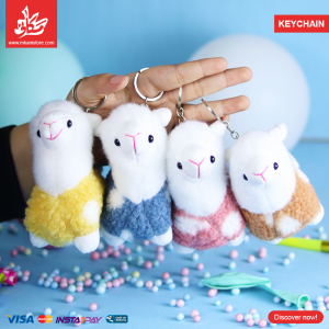 ⁦1Pc Random - Soft Keychain Sheep⁩ - الصورة ⁦1⁩