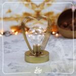 Decorative Lamp Heart-Gold