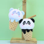⁦Keychain – Panda Cone Ice Cream – Blue⁩ - الصورة ⁦2⁩