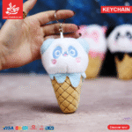Keychain – Panda Cone Ice Cream – Blue