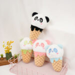 ⁦Keychain – Panda Cone Ice Cream – Blue⁩ - الصورة ⁦3⁩