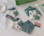 ⁦1Pairs Foot Socks Random – Green Bunny⁩ - الصورة ⁦3⁩