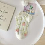⁦1Pairs Foot Socks Random – Mint Strawberry⁩ - الصورة ⁦4⁩