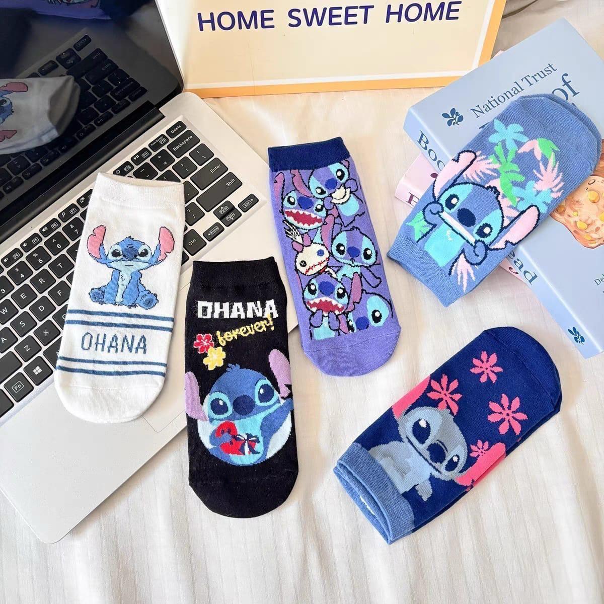 393124 1Pairs Foot Socks Random – Stitch - الصورة 1