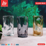 ⁦Glass Mug Irregular Transparent⁩ - الصورة ⁦2⁩