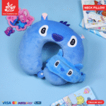 ⁦Neck Pillow & Eye Mask - Stitch Face⁩ - الصورة ⁦2⁩