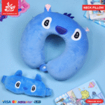 Neck Pillow & Eye Mask - Stitch Face