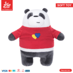 ⁦Plush Toy Panda – Red T-shirt⁩ - الصورة ⁦3⁩