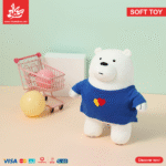 ⁦Plush Toy Panda – Red T-shirt⁩ - الصورة ⁦8⁩