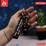 Silicone Keychain Bear Black